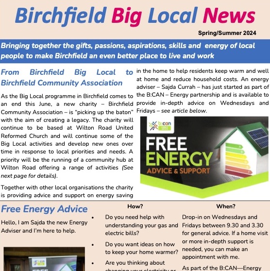 Birchfield Big Local Newsletter – Spring / Summer 2024